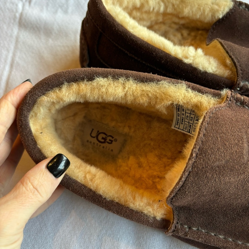 UGG Men's Dark Brown Slip-On Loafers - Picture 2 of 6